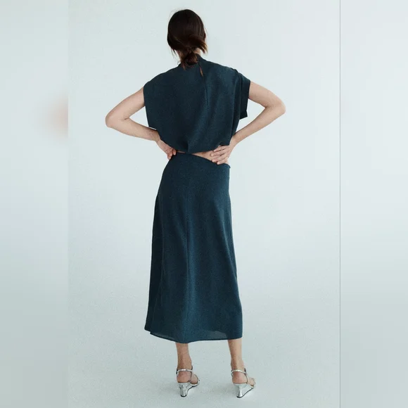 ZARA FLUID FLYAWAY SKIRT - Picture 3 of 6